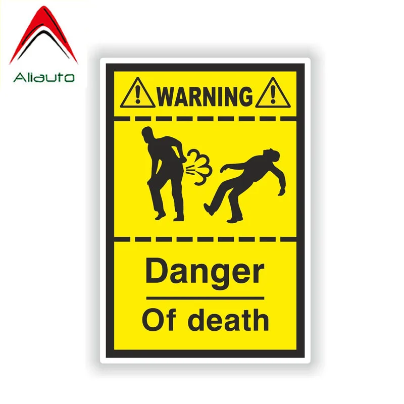 Aliauto забавные автомобильные наклейки Предупреждение ющие об опасности смерти