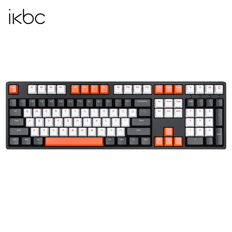 

Оригинальная проводная и беспроводная клавиатура IKBC Obsidian для механических игр, Cherry MX, цвет красный, синий, клавиатура с переключателем 108 клавиш, компьютер PBT