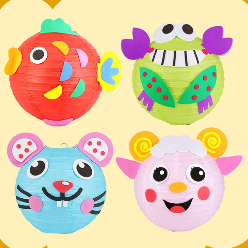 Портативные бумажные фонарики THY Kids нетканые светящиеся игрушки ручной работы DIY