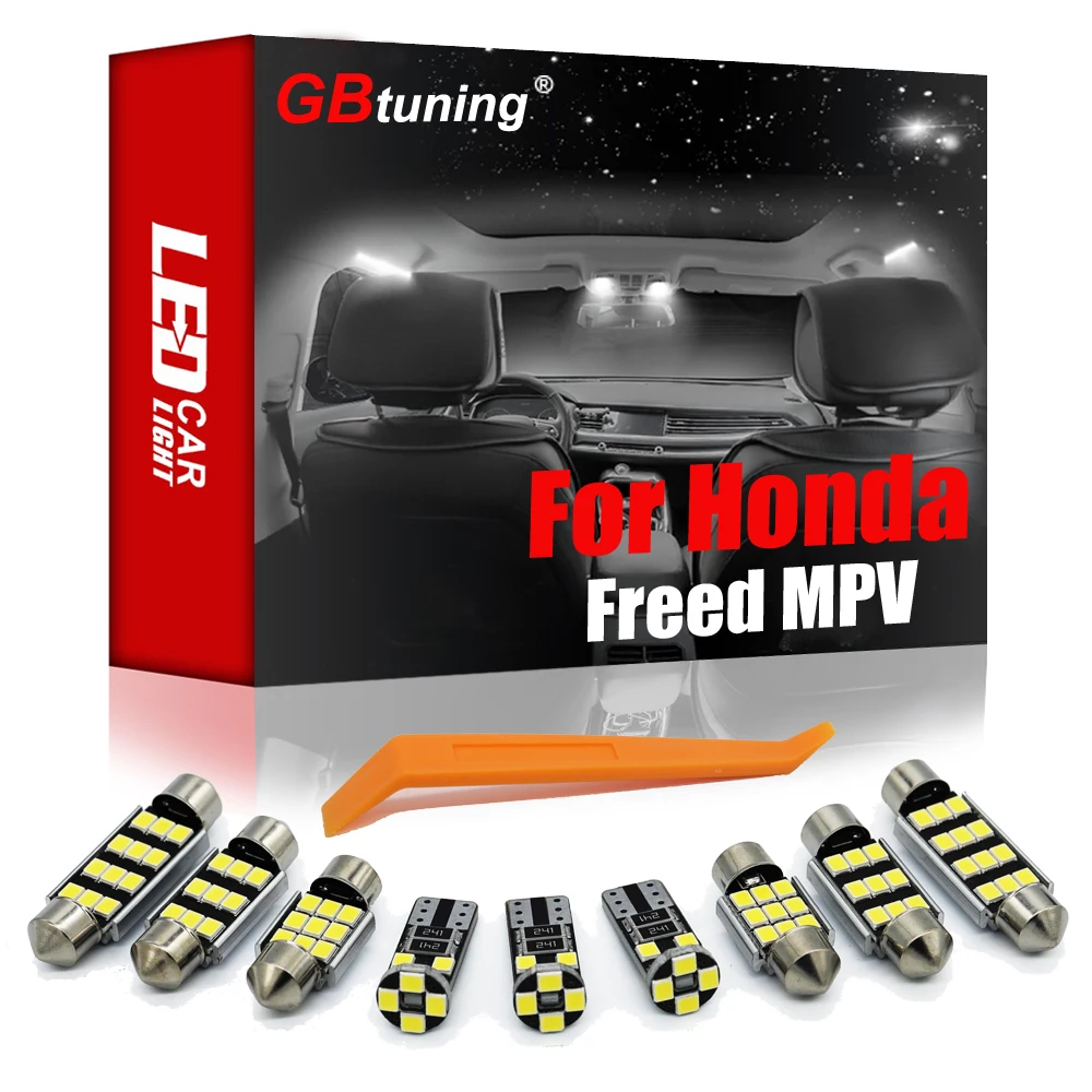 

GBtuning ошибок светодиодный интерьер светильник набор 10 шт для Honda Freed MPV Субару Outback 2008 2009 + автомобиля Купол Карта Авто крытый багажник аксессу...