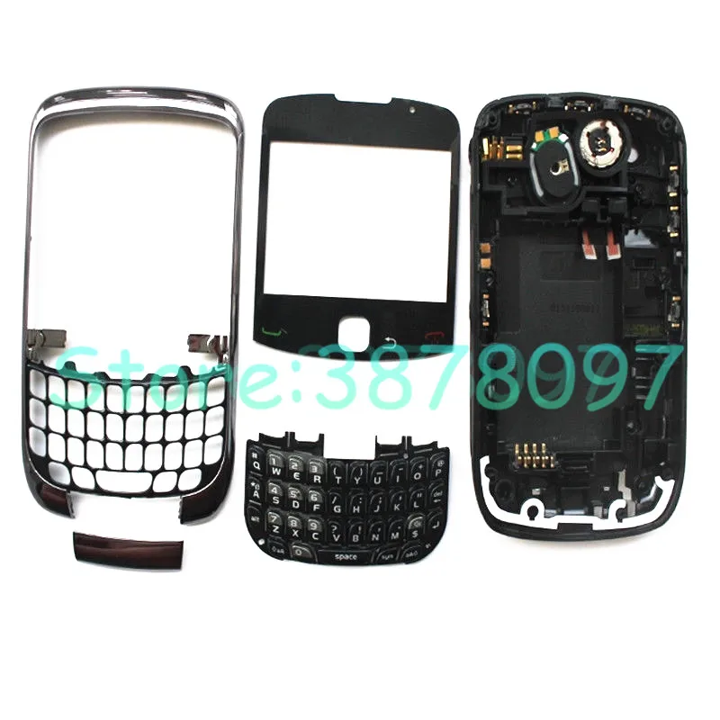 Полный Корпус в сборе для Blackberry Curve 9300 Корпус задняя крышка батареи чехол+ Боковая кнопочная панель