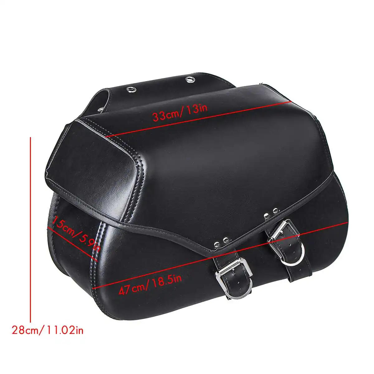

New Waterproof Motorcycle Saddle Bags Tool Luggage Saddlebags Side Pouch PU Leather For Honda/Yamaha/Suzuki
