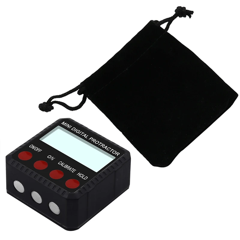 Zinc alloy mini digital inclinometer horizontal level angle ruler box protractor | Инструменты
