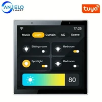 tuya smart home control panel lcd touch 4 hd home appliance control app tuya panel unlock smart light bulb switch controller