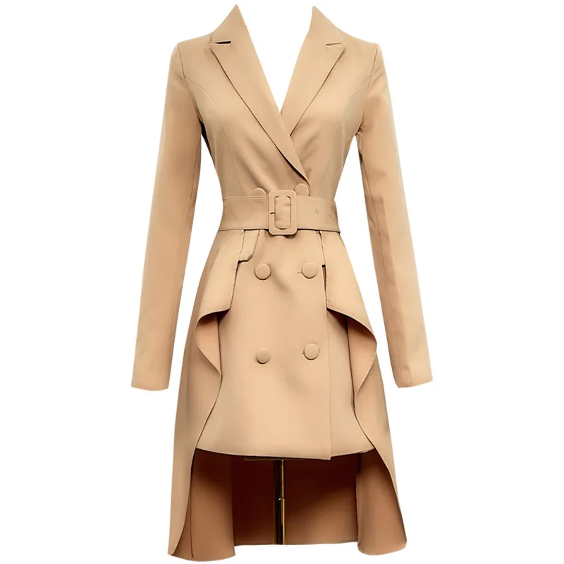 Весенние Потрясающие дизайнерские женские мини-платья с длинными рукавами