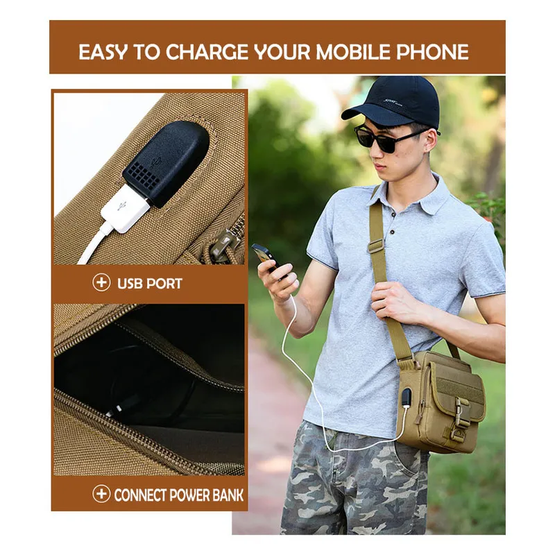 Военный тактический рюкзак для охоты туризма рюкзаки с Usb портом армейские