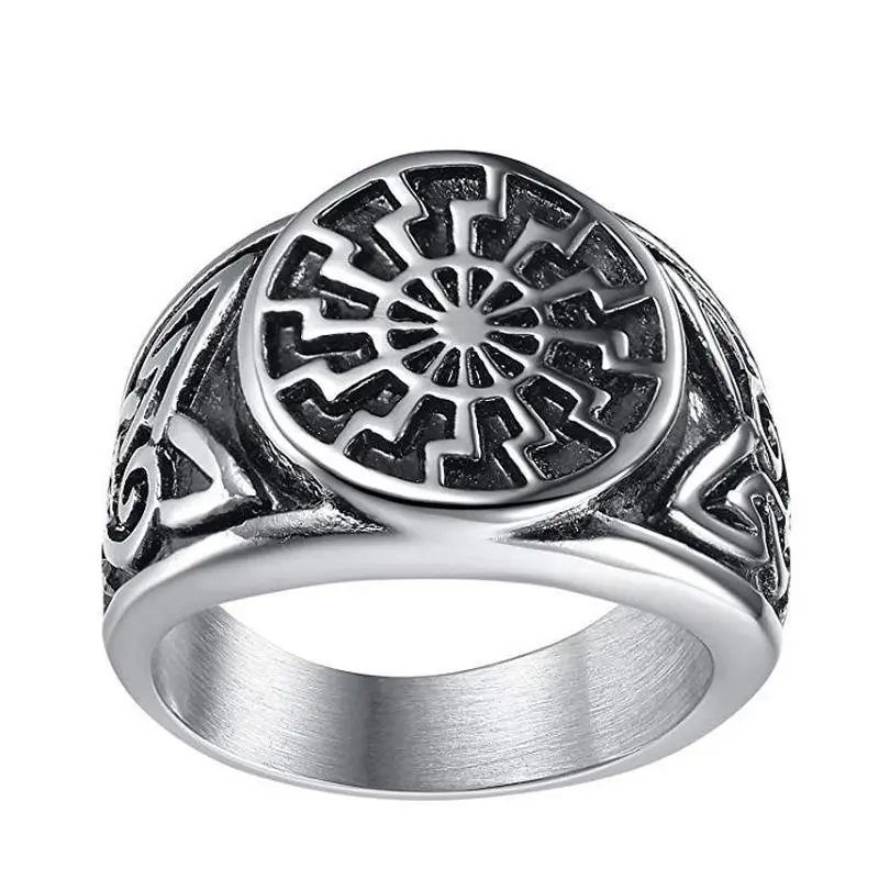 

Мужское кольцо из титановой стали в винтажном стиле