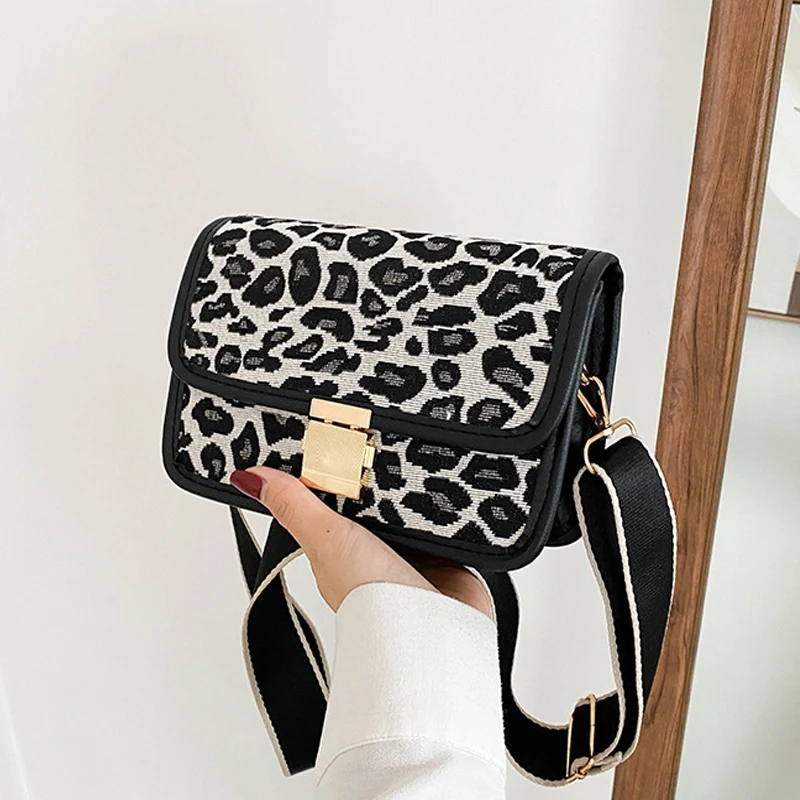 

Branded Women's Shoulder Bags PU Leather Leopard Crossbody Shoulder Purses Handbag Female Bags Shopper Messenger Bag For Women