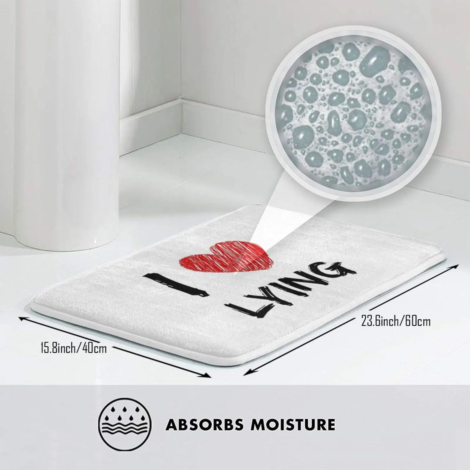 I Love лежащий коврик подушка Мягкий Нескользящий лежачий для влюбленных лжецов