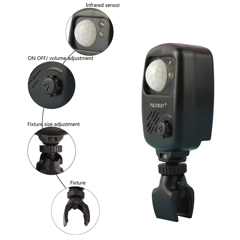 Рыболовный инфракрасный датчик звуковой сигнализации Беспроводной детектор