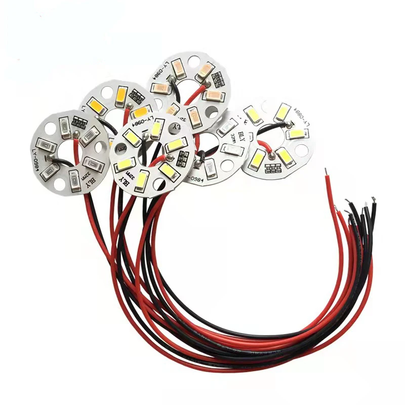 High Brightness LED 5730SMD 3W 5V Color Lamp Bead Light Board Bulb Round Transformation Source Dia 32MM Green Blue Red | Освещение