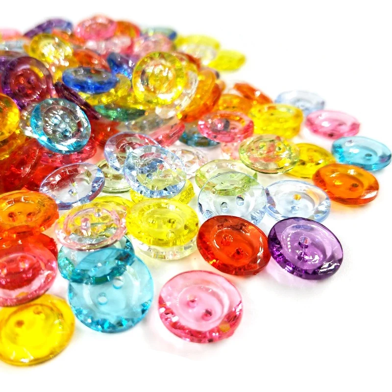

13mm 1000Pcs/Lot Mix Colors 2 Holes Acrylic Buttons Apparel Sewing Accessories Diy Scrapbooking