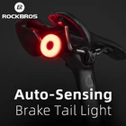 Велосипедный задсветильник ROCKBROS, перезаряжаемый с USB-разъемом, подседельный фсветильник, суперяркий светодиодный красный задний светильник онарь