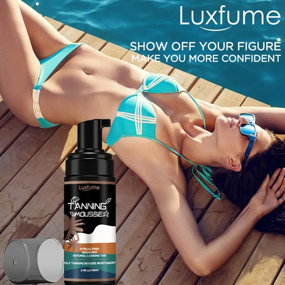 Коричневый мусс долговечный без загара самозагар органический натуральный