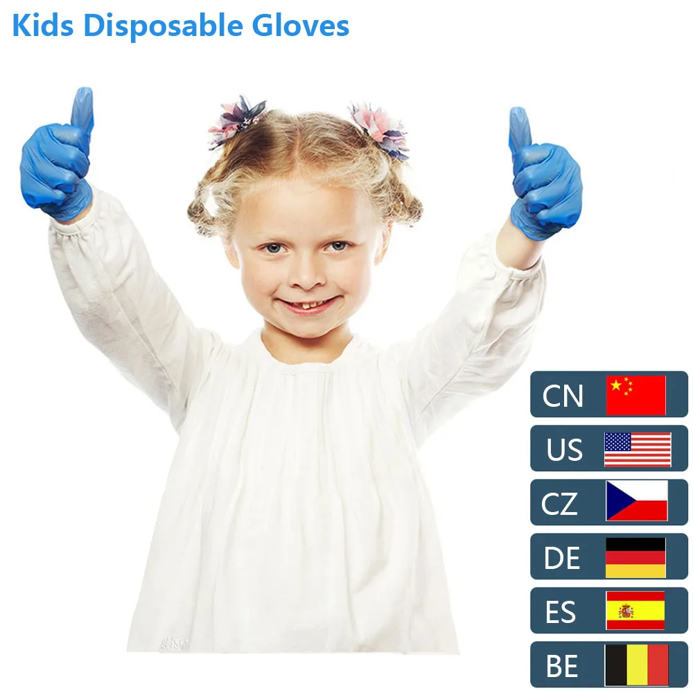 20 шт одноразовые латексные перчатки для мальчиков и девочек домашние утолщенные