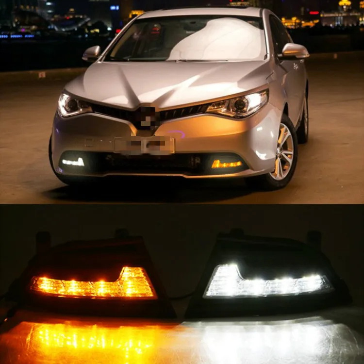

LED drl daytime running light for MG GT 2014 2015 with yellow turn signals top quality