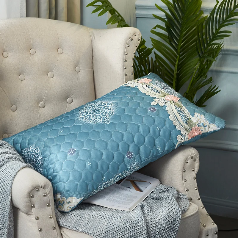 

European Style Breathable Quilting Printed Lace Bedspread Coverlet Bed Cover Set Ice Silk Summer Cool Pad With Pillowcase 3PCS