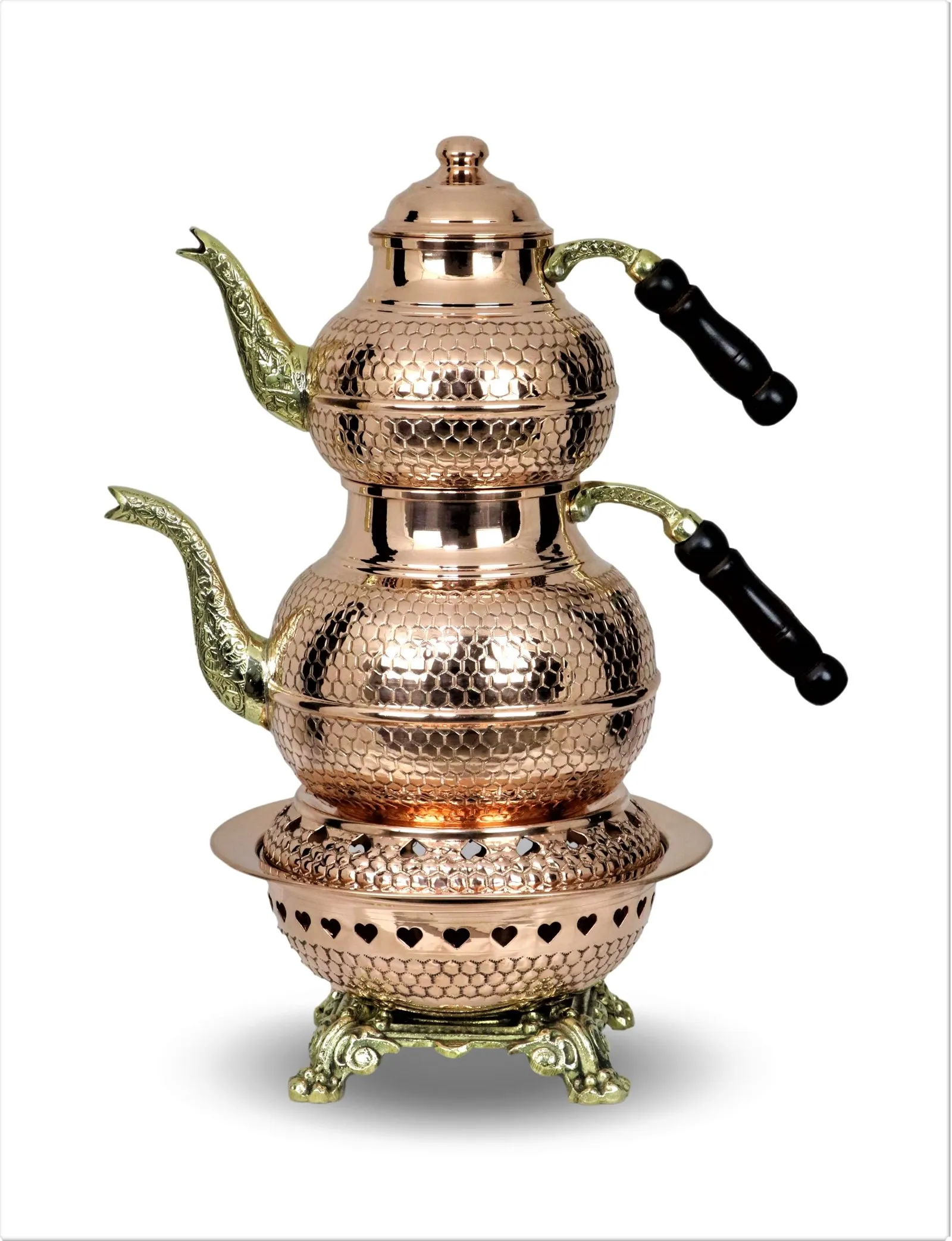 

Медные турецкие чайные горшки Morya, набор 1 чайный горшок, подогреватель, посуда для кофе, чайник, инфузор, винтажный кухонный Декор ручной раб...