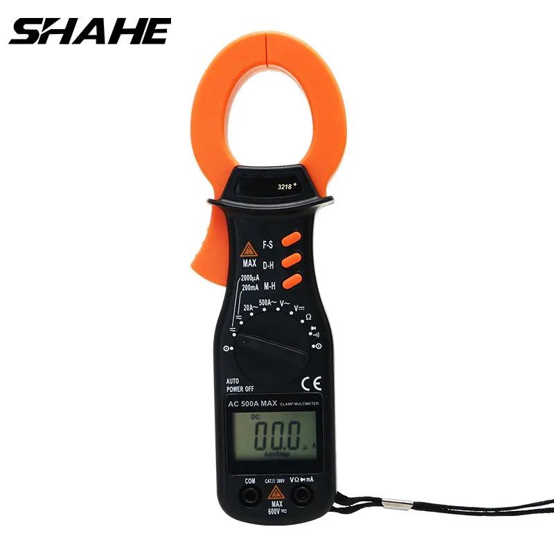 Цифровой мультиметр зажим shahe ACV DCV AC DC тестер сопротивления Автоматический