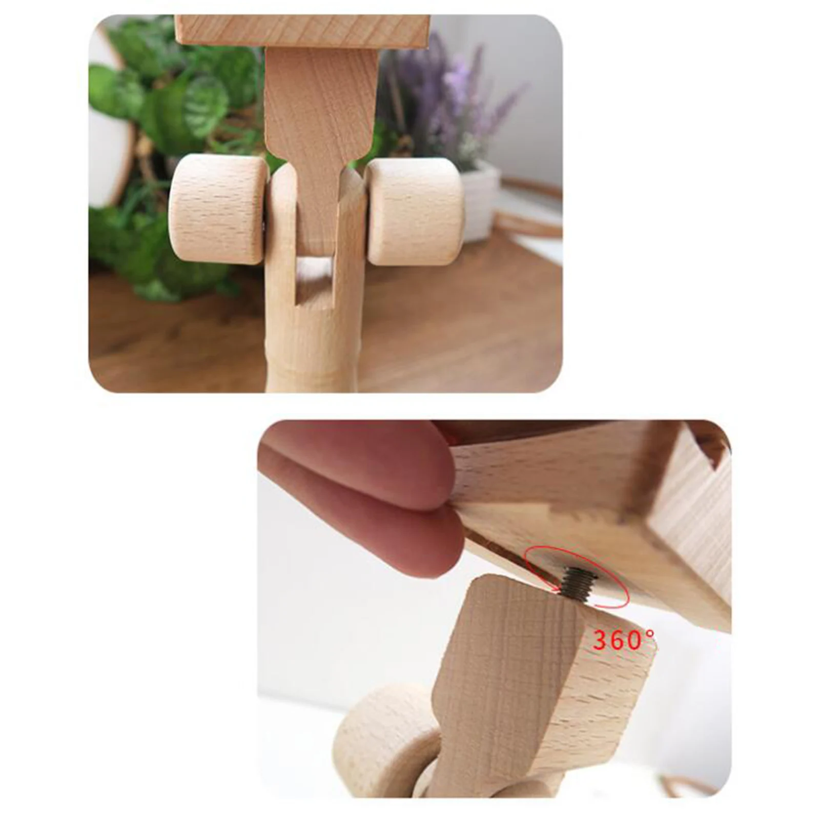 

Вращающаяся стойка для рабочего стола из цельной древесины, вращающийся настольный держатель для шитья с вышивкой без использования рук