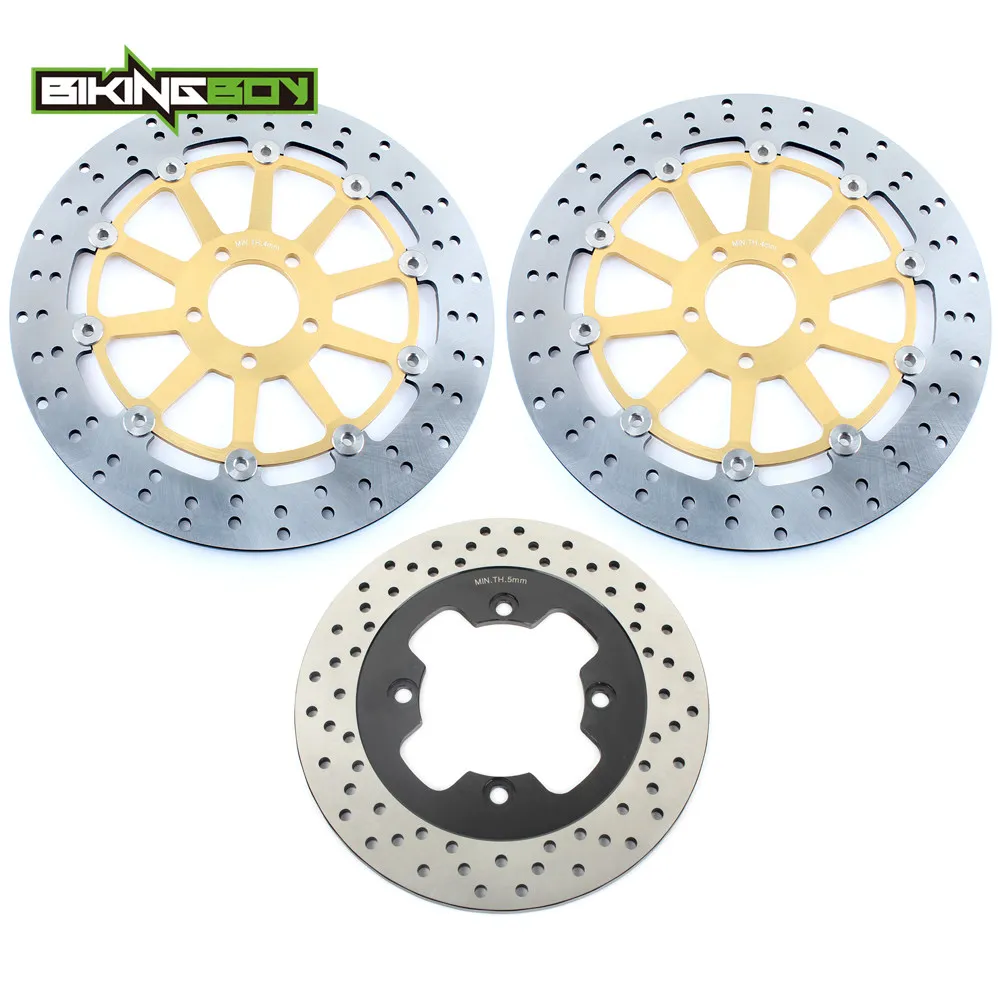 

BIKINGBOY Front Rear Brake Disks Discs Rotors For Kawasaki Ninja ZX 1100 93 94 95 96 97 98 99 00 01 ZZ-R ZZR 1100 D1-D9 Set