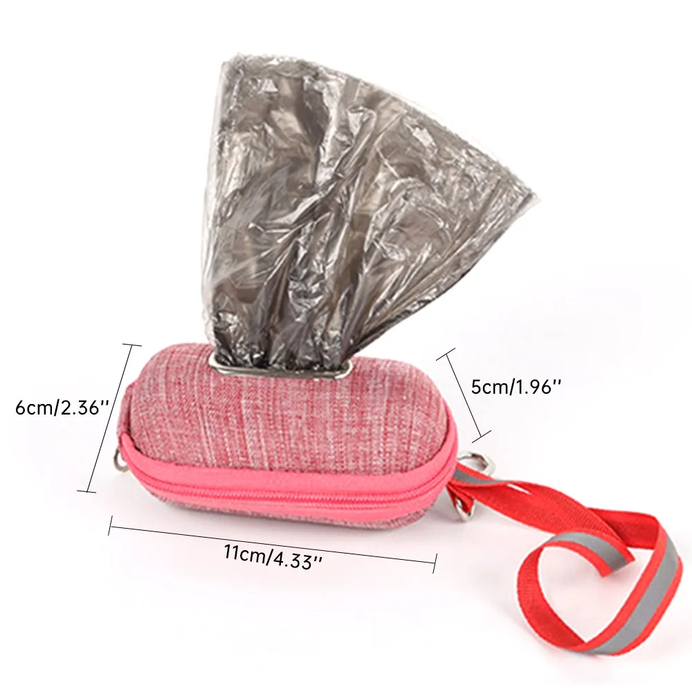 

Portable Dog or Pet Poop Bag Dispenser Pickup Bag Holder with Rope for Cleaning Waste Garbage Box