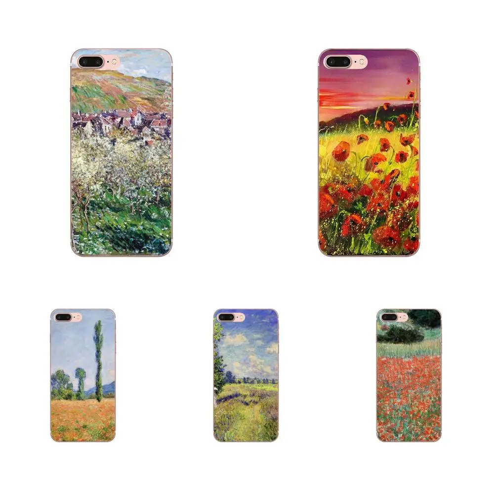 Картина маслом Клода монета мягкая кожа телефона для Huawei P7 Honor 4C 5A 5C 5X 6 6C 6A 6X 7 7X 8 9 V8