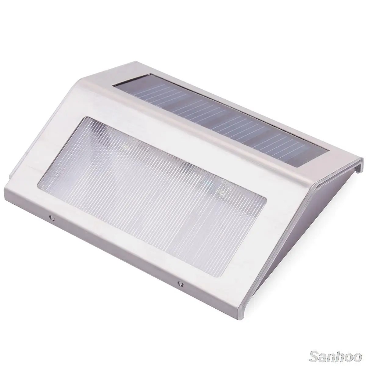

SANHOOII Solar Power LED Warm Light Staircase Way Wall Garden Yard Lamp Stainless Steel Path Step Stairs Floor Continue Lighting