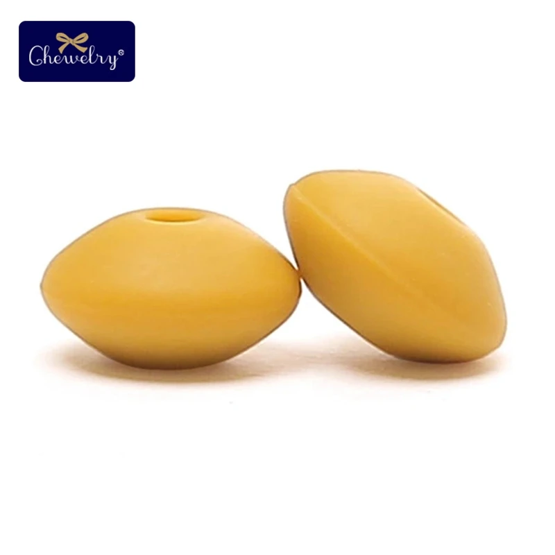 20PC Mustard Yellow Перламутровый силиконовый Прорезыватель 10 мм 20 шт Силиконовые Бусины DIY Бусины Пищевой класс силиконовые счеты бусины зубные кольца для детей ожерелье Успокаивающая игрушка - Цвет: 20PC Mustard Yellow