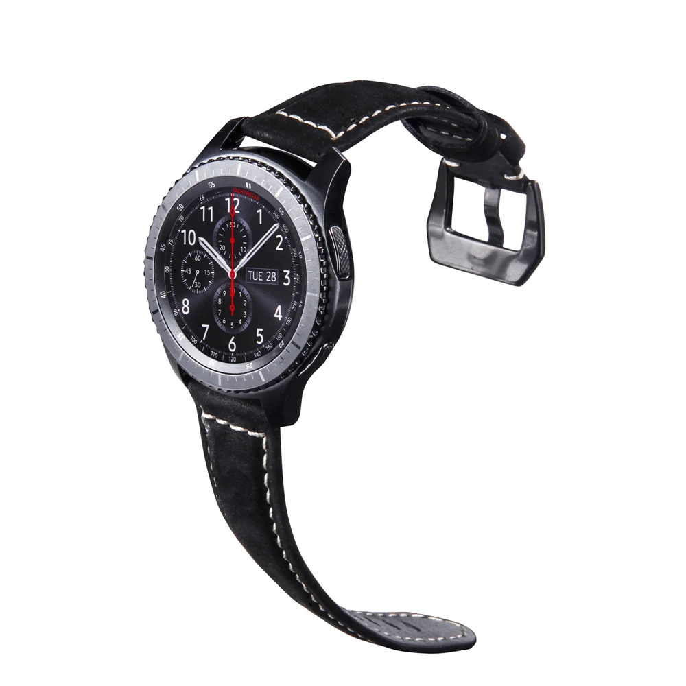22 мм ремешок для часов Galaxy Watch 46 мм кожаный быстросъемный ремешок браслет для huawei Watch GT Amazfit GTR 47 мм Шестерня S3 ремни