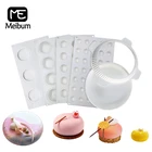 5 типов сплющенных инструментов для выпечки meibo для тортов, принадлежности для украшения, 3d силиконовая форма для торта, форма для маффинов, стандартные формы