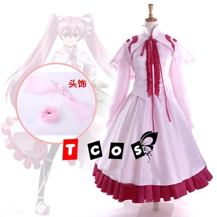 

COSLEE Anime Akame Ga KILL! Night Raid Mine Cosplay Costume Pink Formal Dress Halloween Suit For Women Outfit