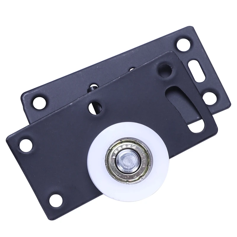 

4 комплекта колесиков для раздвижных дверей, ролики, направляющие для шкафа, шкафа, гладкие и бесшумные нейлоновые колеса