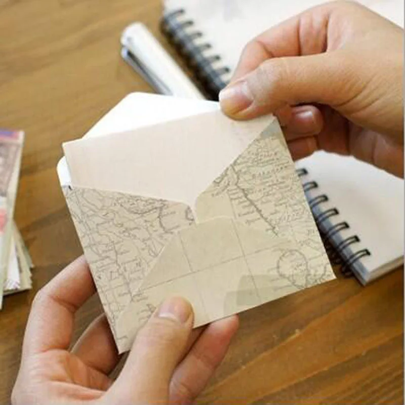 12 шт./упак. Винтаж стиль Подарочный конверт пакет для офиса школы мини