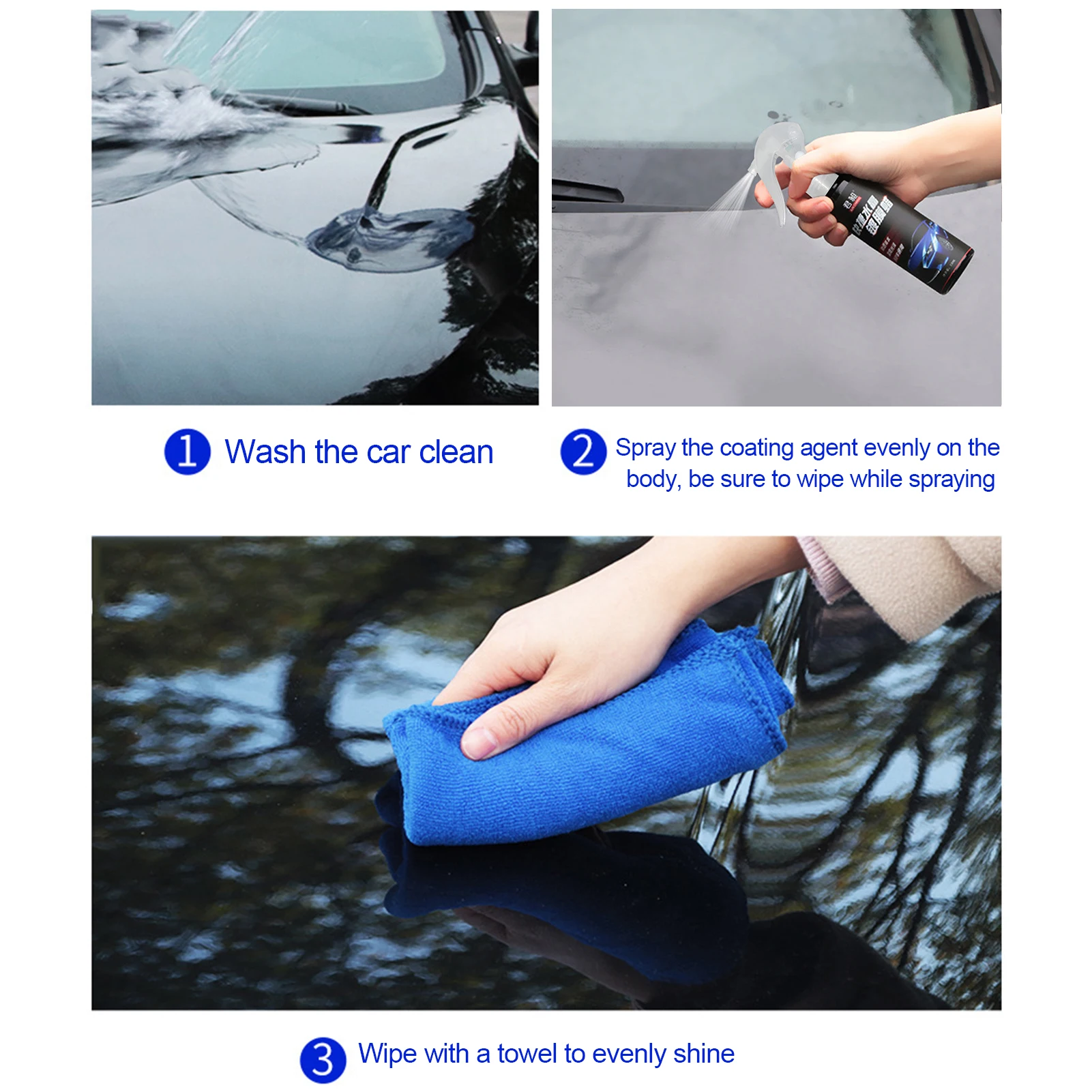 

120ml Car Coating Agent Crystal Spray Protective Wax for Vehicle Long-lasting Protective Coating Spray wax Cleaning care Hot