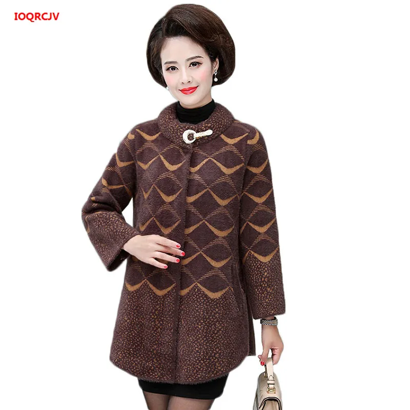 Женская зимняя куртка высокого качества Толстая имитация норки кашемировое