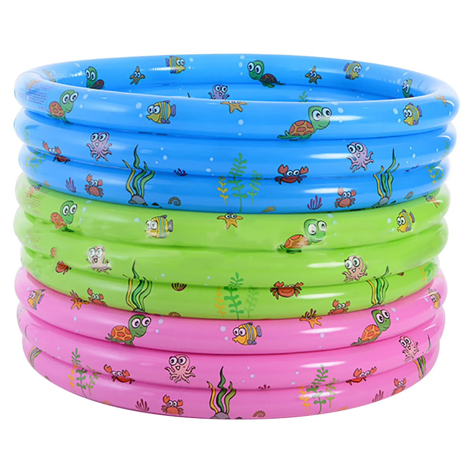 Детский надувной бассейн для купания трехслойная ванна многофункциональная