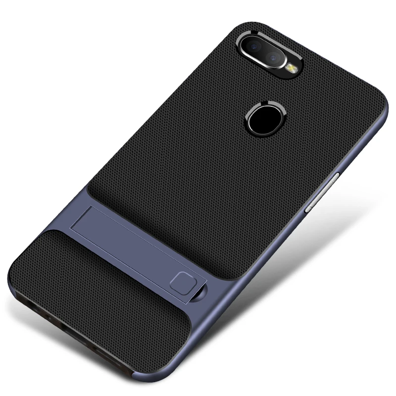 Royce Navy Чехол для мобильного телефона, чехол для OPPO F7 F9 Pro, мягкий 3D стенд, 360 Защитный Гибридный Силиконовый чехол для телефона OPPOF7 OPPOF9 F9Pro, милая сумка - Цвет: Royce Navy
