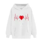 Женская Повседневная Толстовка с капюшоном, свободная толстовка с длинным рукавом и принтом