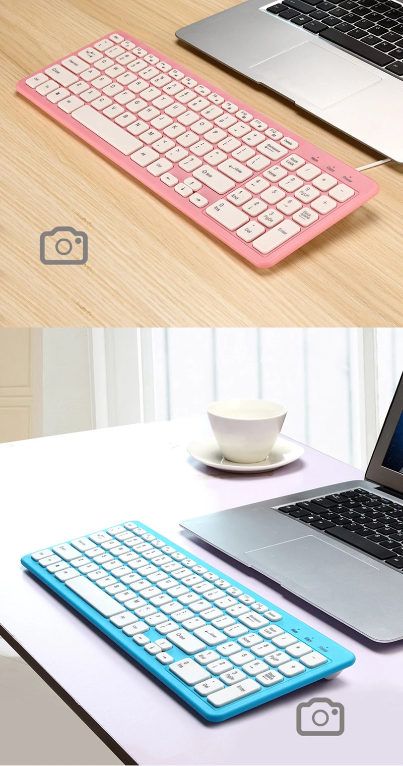 Ультра тонкий Портативный Стандартный 96-ключ Беспроводной Bluetooth клавиатура для Ipad Iphone MAC ПК(Цвет: белый, черный, голубой розовый