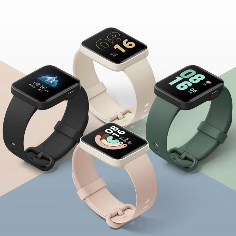 Смарт-часы Xiaomi Mi Watch Lite Redmi фирменные умные часы с GPS пульсометром ЖК-экран 1 4 дюйма