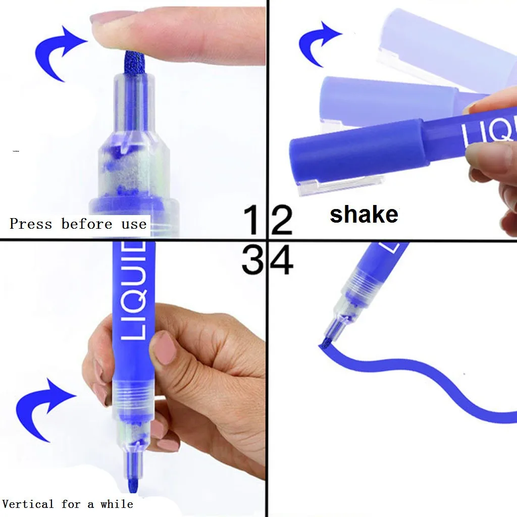 1 шт. 8 цветов хайлайтер жидкий мел Меловые маркеры мелкая доска стираемая без
