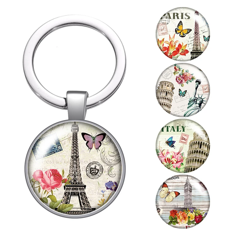 Брелок для ключей с изображением Эйфелевой башни|Брелоки| |