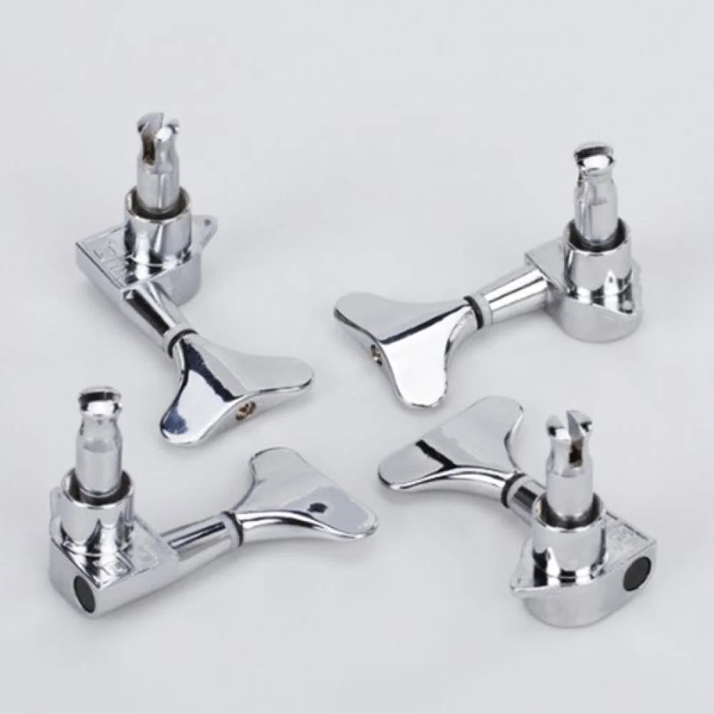

4pcs 4R Bass Tuners Machine Heads Tuning Pegs (Silver)
