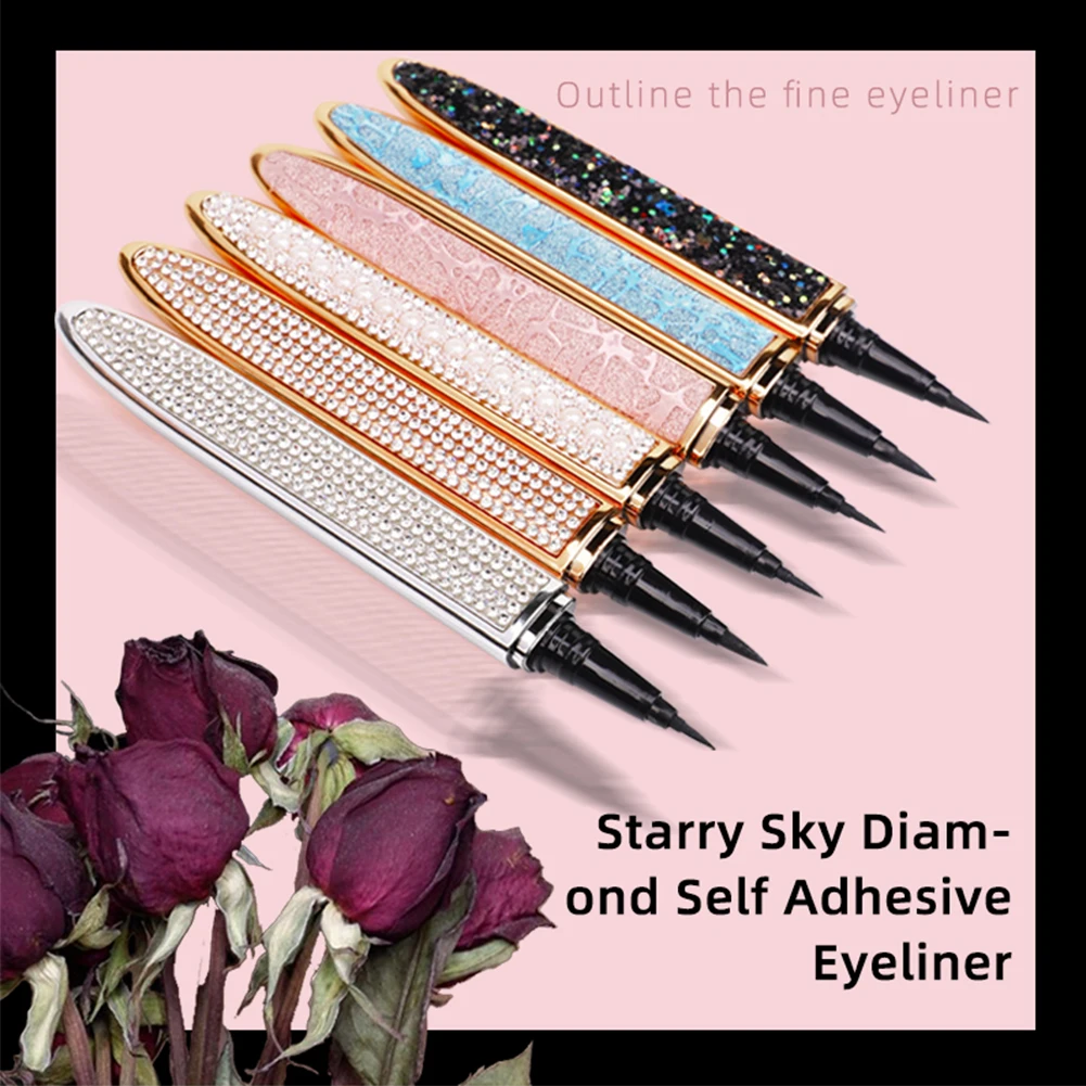 10 шт. Волшебные самоклеящиеся ресницы подводка для глаз долговечная без клея