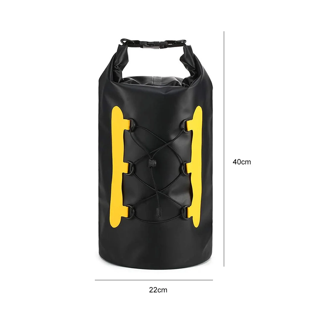 

1pc Waterproof Backpack with Adjustable Shoulder Straps Dry Bag for Outdoor Swimming Floating Fishing Surfing Pool Accessories