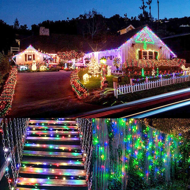 

RGB Copper Wire String Lights USB Charging Colorful Lamp Christmas Tree Garland Fairy String Light Wedding Party Holiday Decor