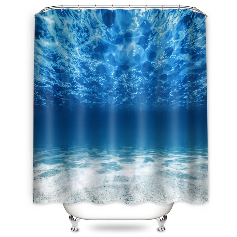 DIDIHOU Водонепроницаемая занавеска для душа с крючками 3D пейзаж живопись Ванная