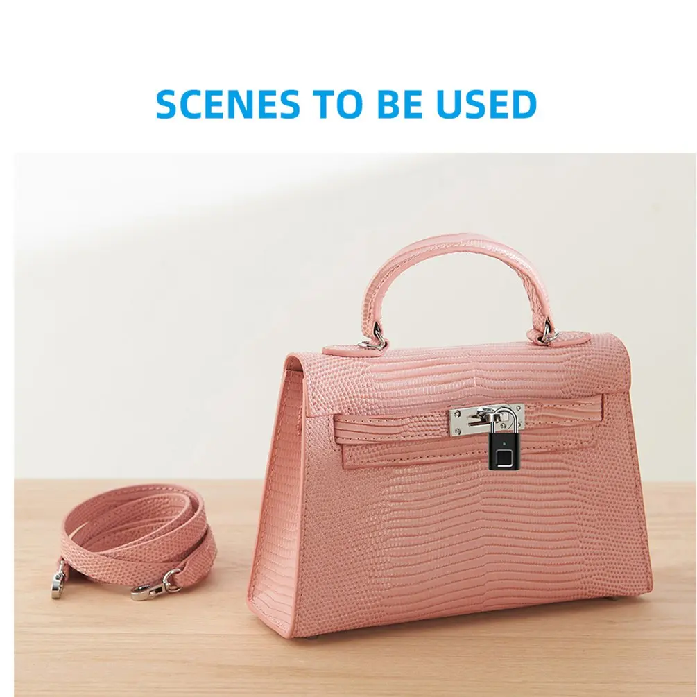 

L34Waterproof USB Charging Fingerprint Lock Smart Padlock Door Lock 0.1sec Unlock Portable Anti-theft Fingerprint Lock Small Box