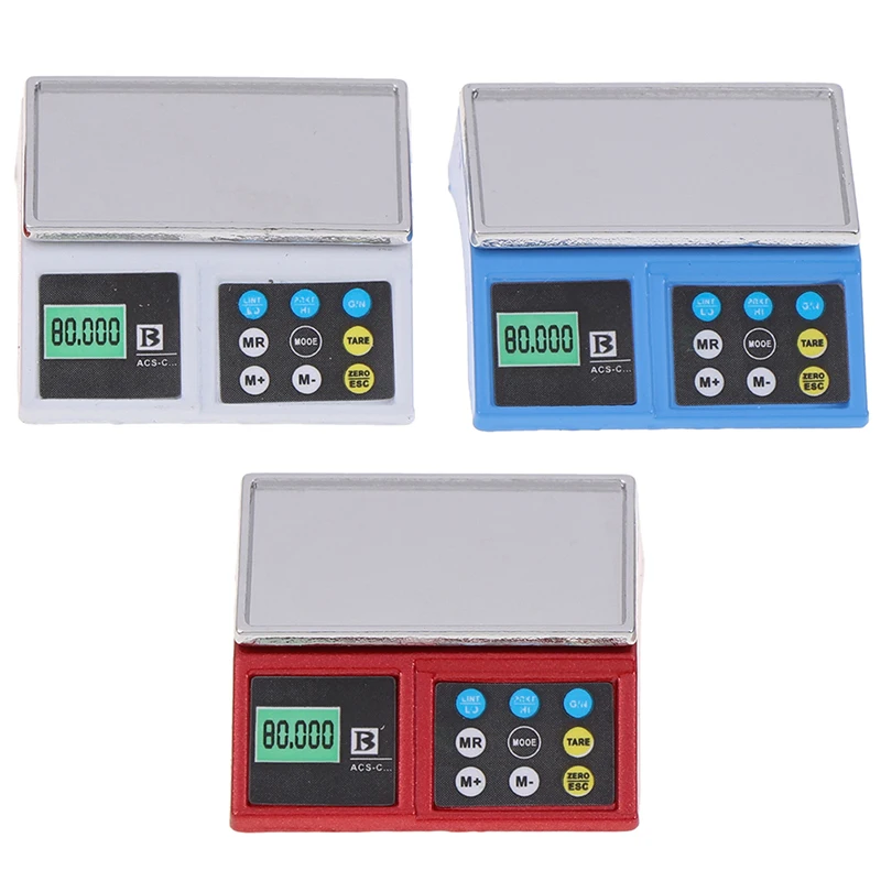 Мини взвешивание весы моделирование вес баланс модель игрушки для кукольного